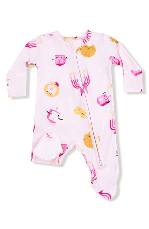 Hanukkah Print Zip Footie (Baby)