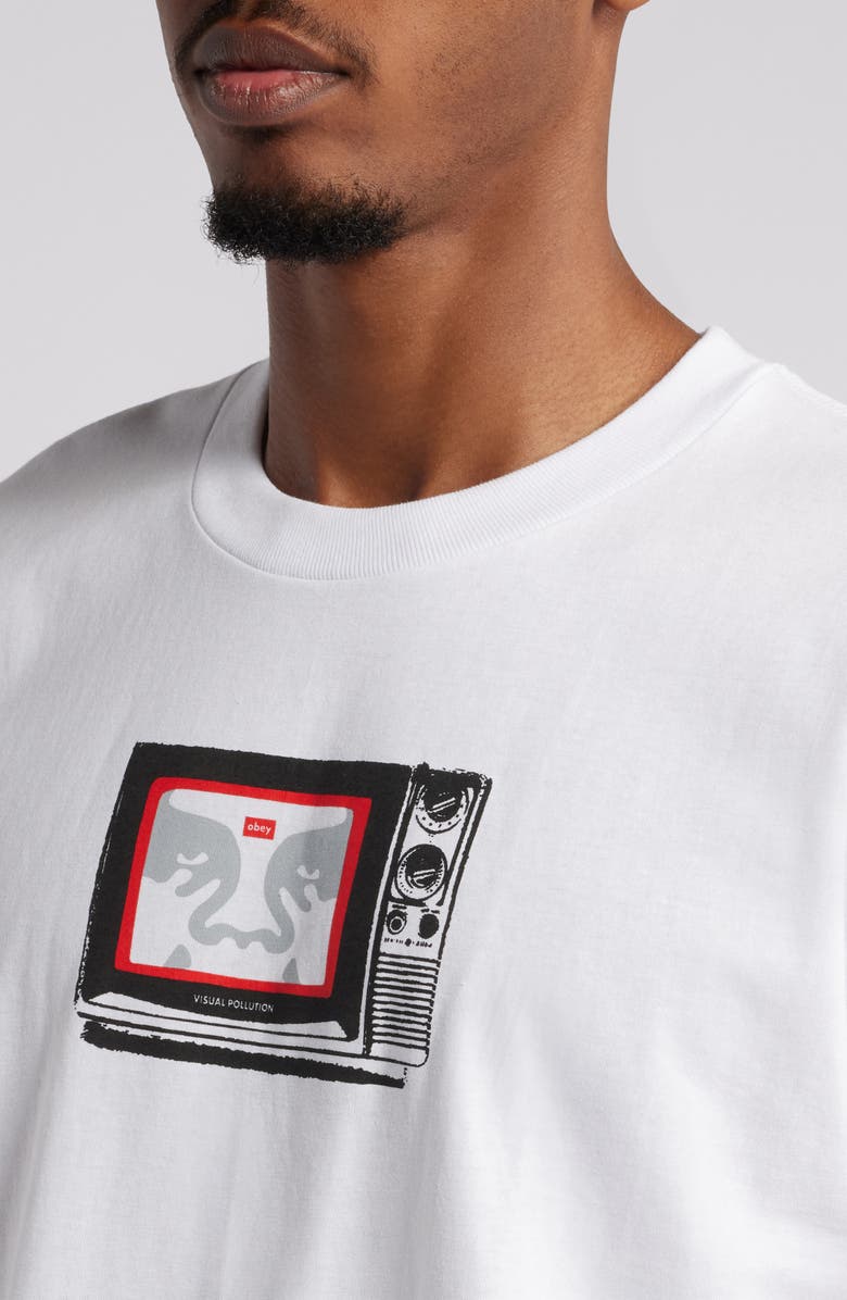 Obey TV Cotton Graphic T-Shirt, Alternate, color, 