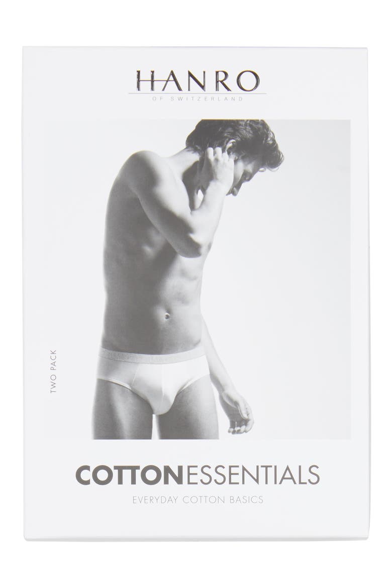 Cotton Essentials 2-Pack Cotton Briefs, Alternate, color, WHITE