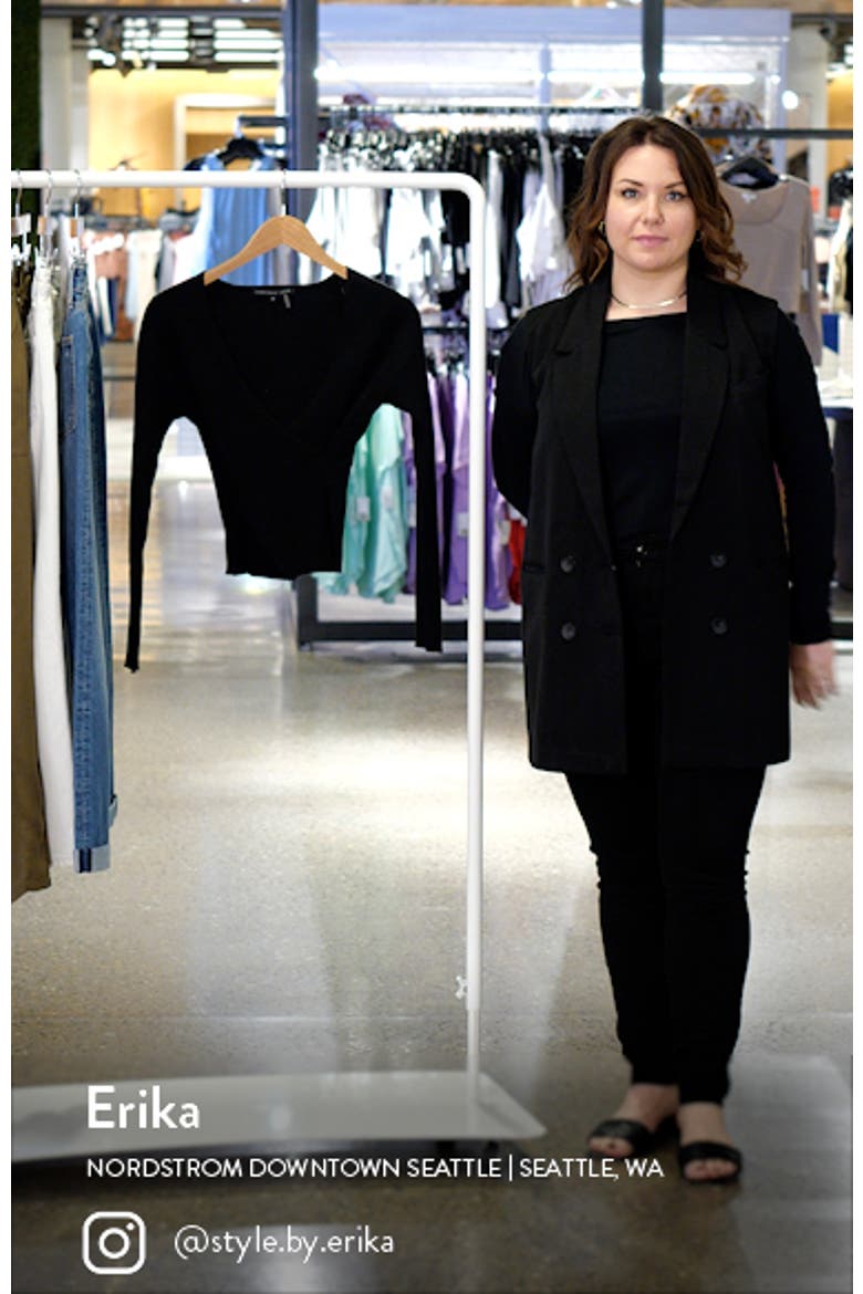 Wrap Front Rib Sweater video