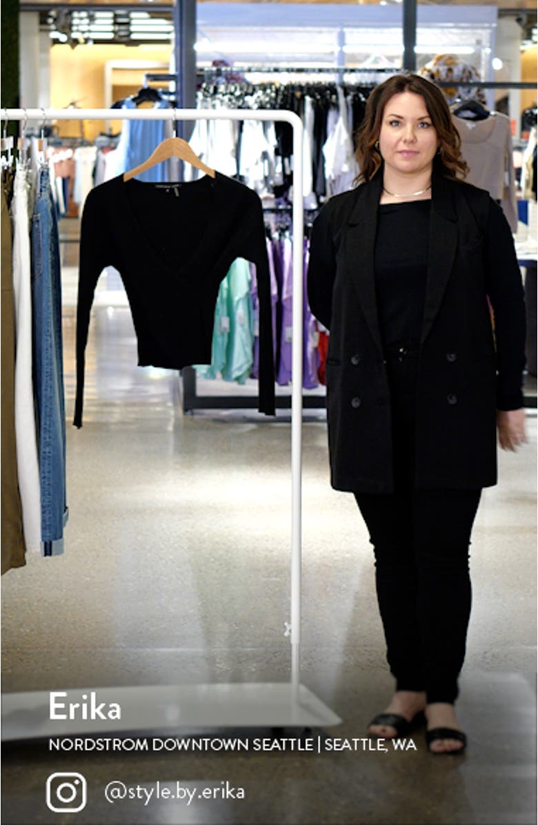 Wrap Front Rib Sweater, sales video thumbnail