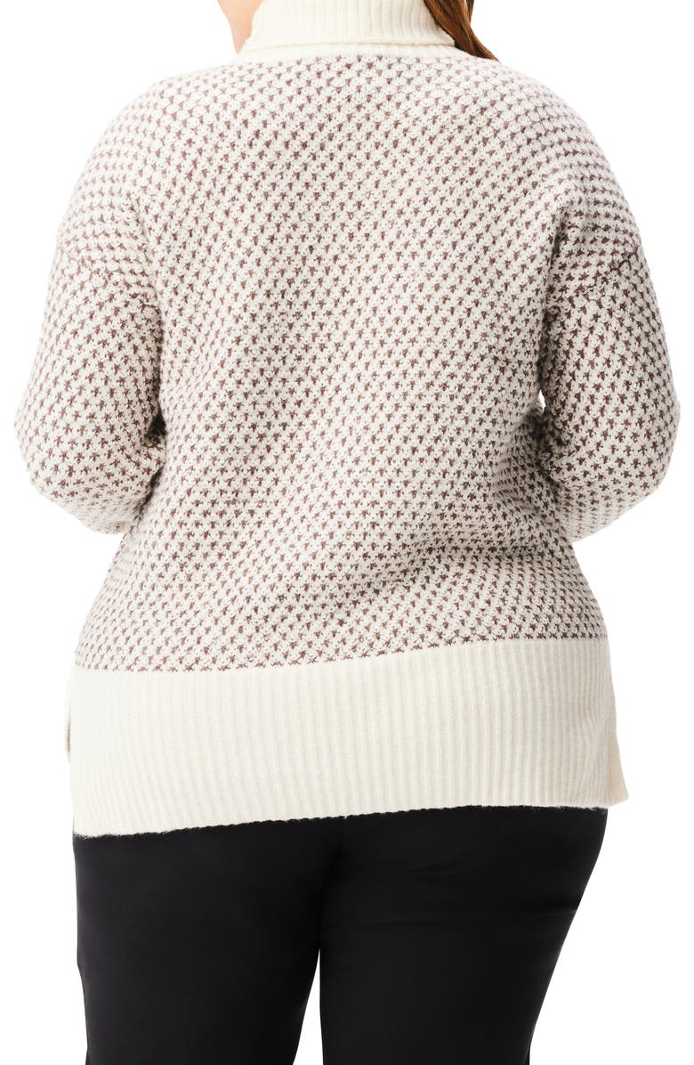 NIC+ZOE Cozy Spot Turtleneck Sweater, Alternate, color, Neutral Mix