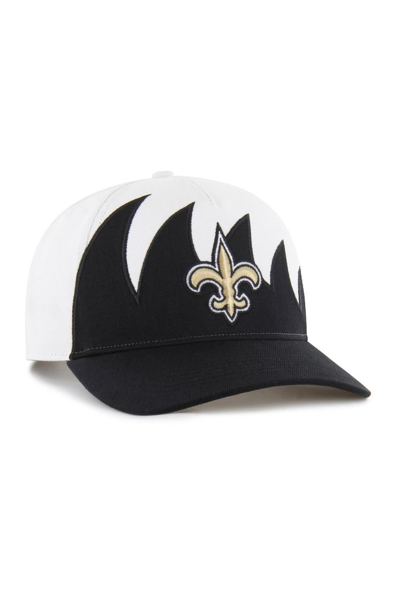 Men's '47 White New Orleans Saints Jagged Hitch Adjustable Hat, Alternate, color, White