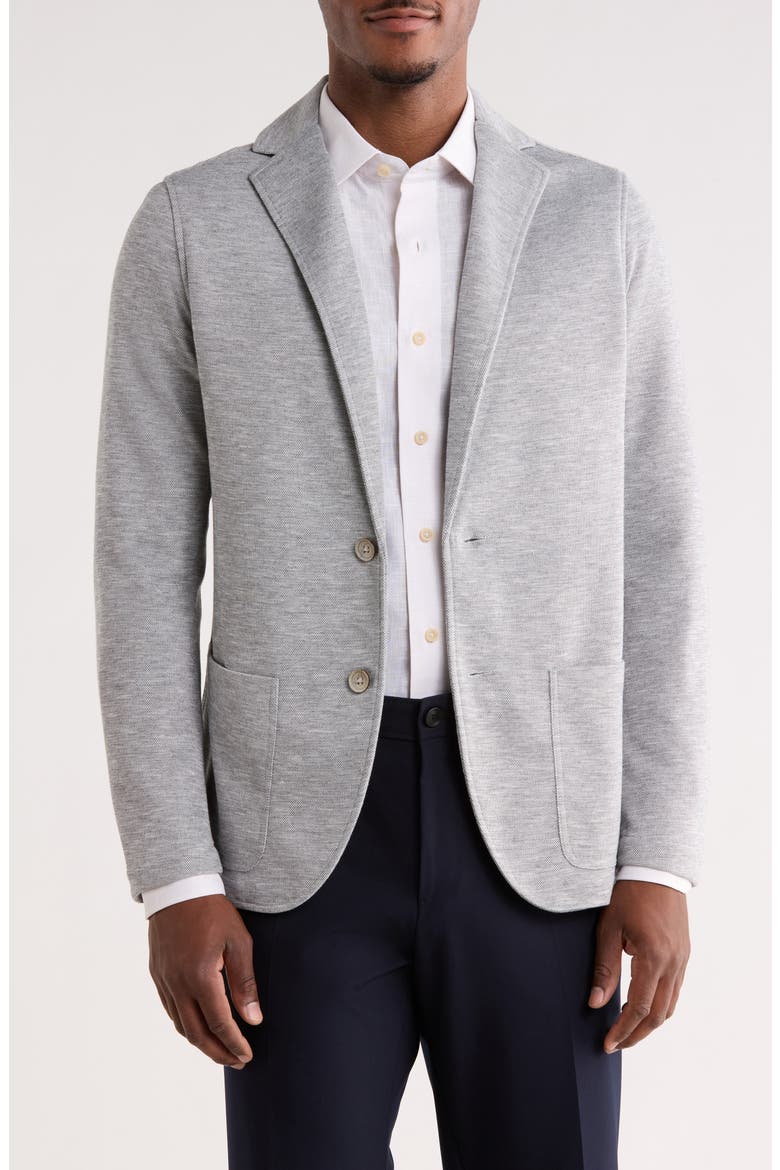 Jersey Blazer, Main, color, GREY