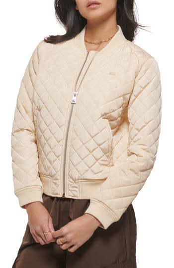 Levi's® Quilted Bomber Jacket In Cream