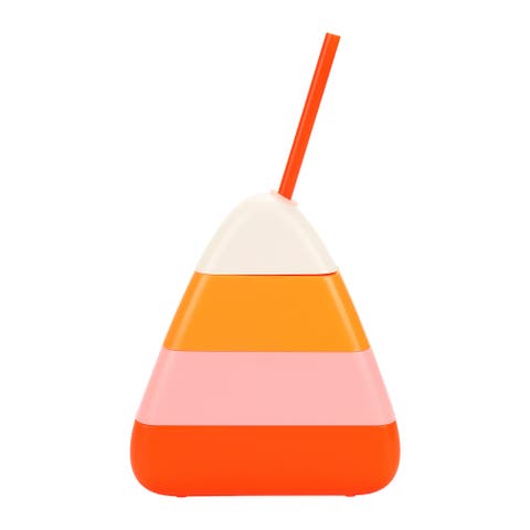 Halloween Candy Corn Sipper Cups, 2 Pack