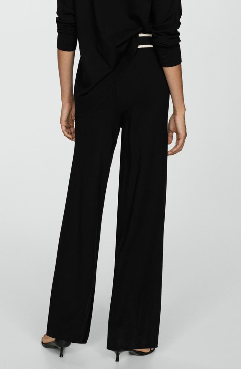MANGO Straight Leg Knit Pants, Alternate, color, 