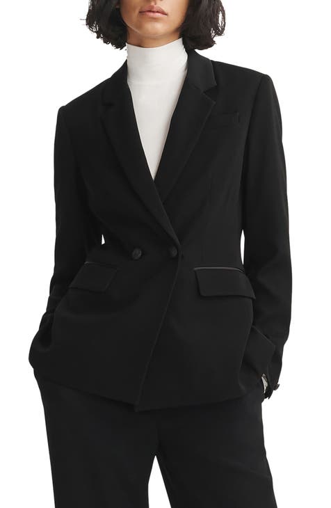 Tessa Double Breasted Crepe Blazer