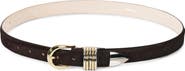 Déhanche Hollyhock Genuine Calf Hair Belt
