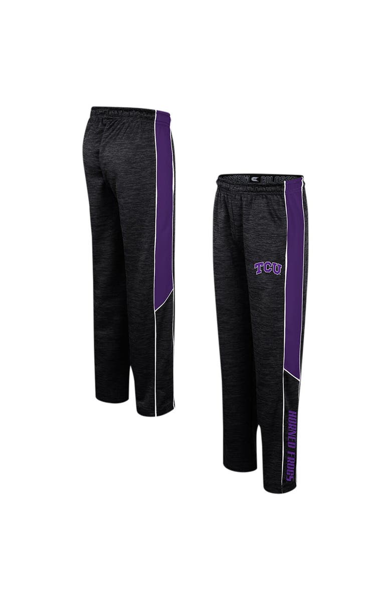 COLOSSEUM Youth Colosseum Black TCU Horned Frogs Live Hardcore Pants, Main, color, 