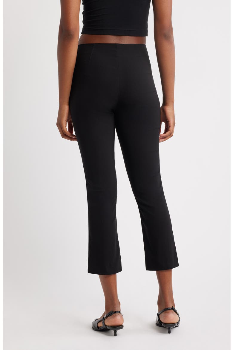 Bengaline Capri Pants, Alternate, color, BLACK