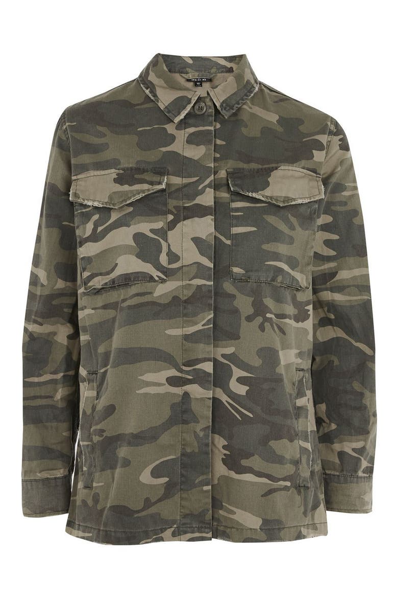 Sampson Camo Shirt Jacket, Alternate, color, OLIVE MULTI