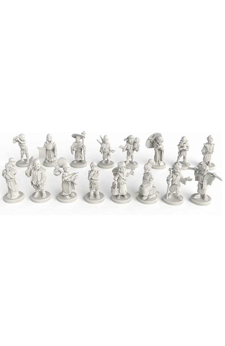 Funforge Tokaido Matsuri Miniature Figures Accessory Pack, Alternate, color, Multicolored