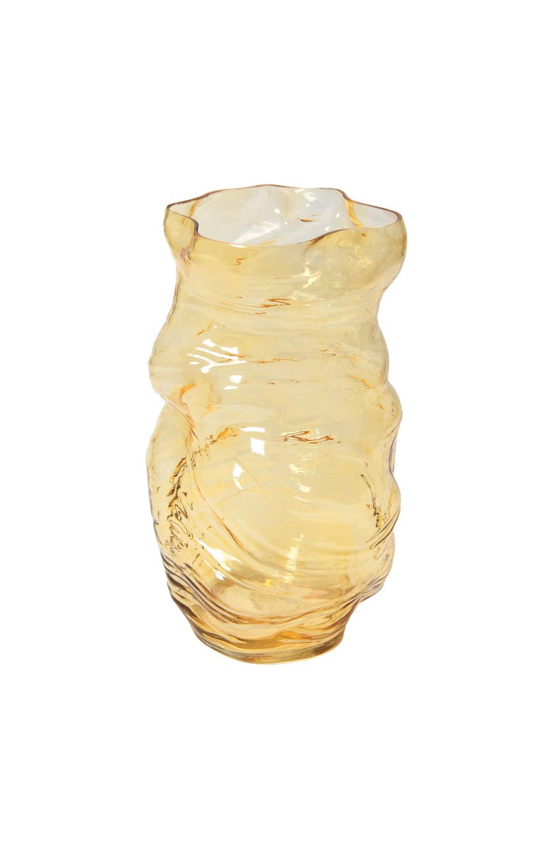 Storied Home Blown Glass Organic Shaped Vase, Main, color, 