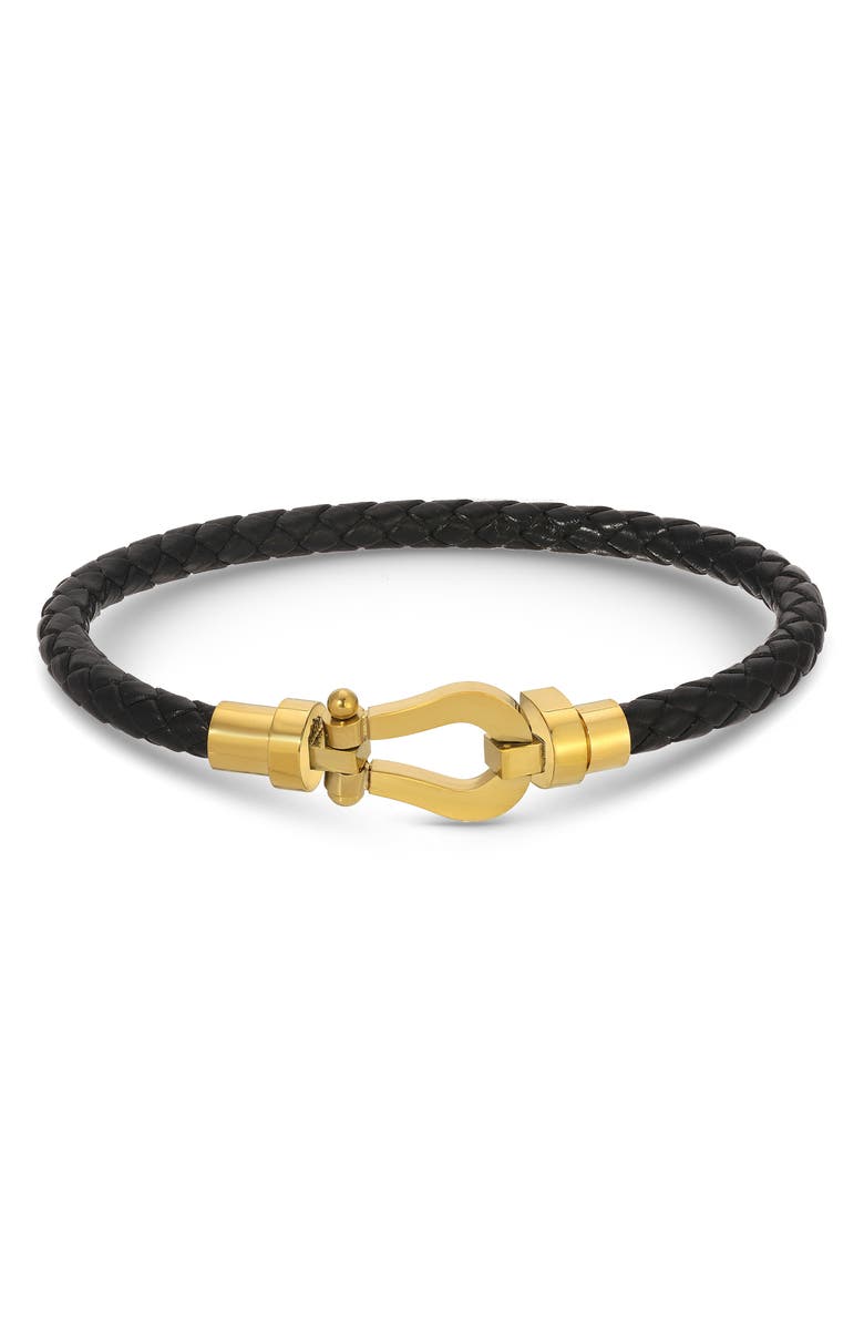 EYE CANDY LOS ANGELES Set Of 3 Vincent Bracelets, Alternate, color, Black