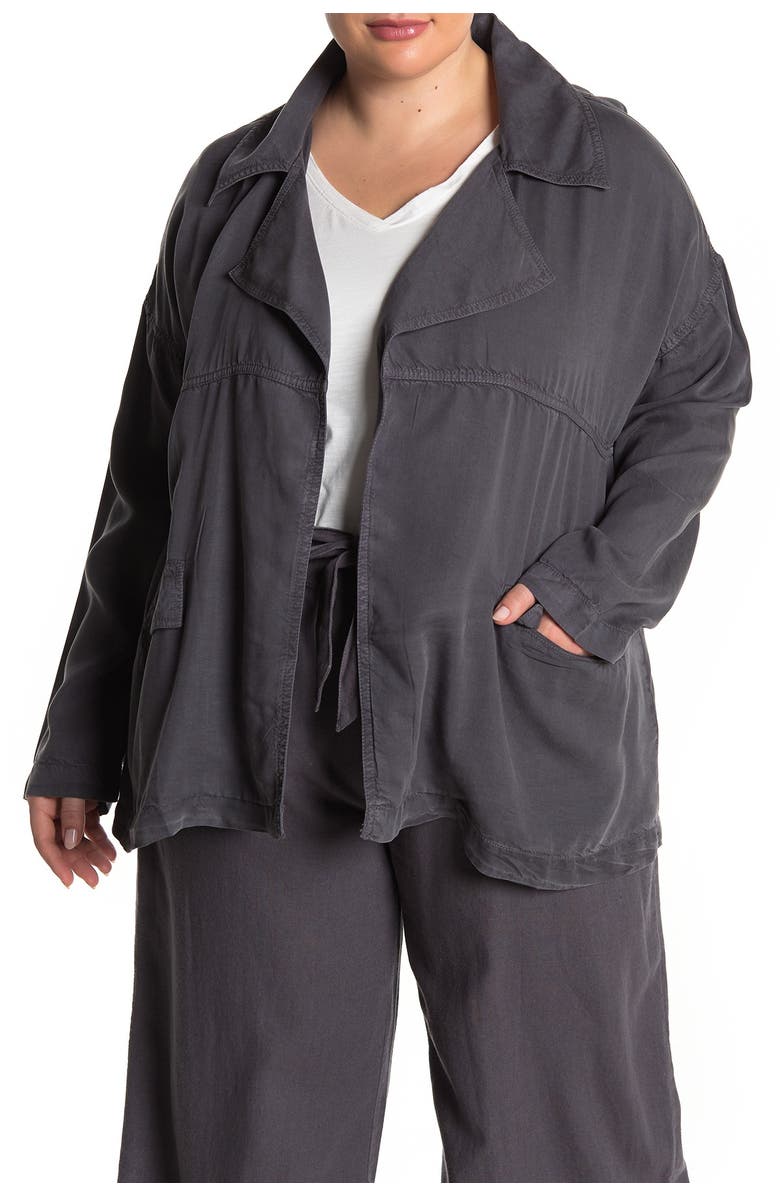 Caslon<sup>®</sup> Open Front Utility Jacket, Main, color,