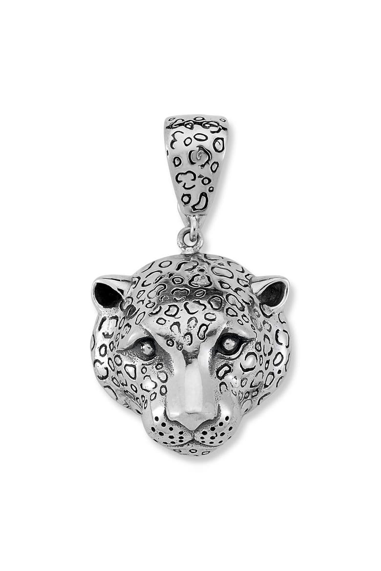 Leopard Pendant, Main, color, SILVER