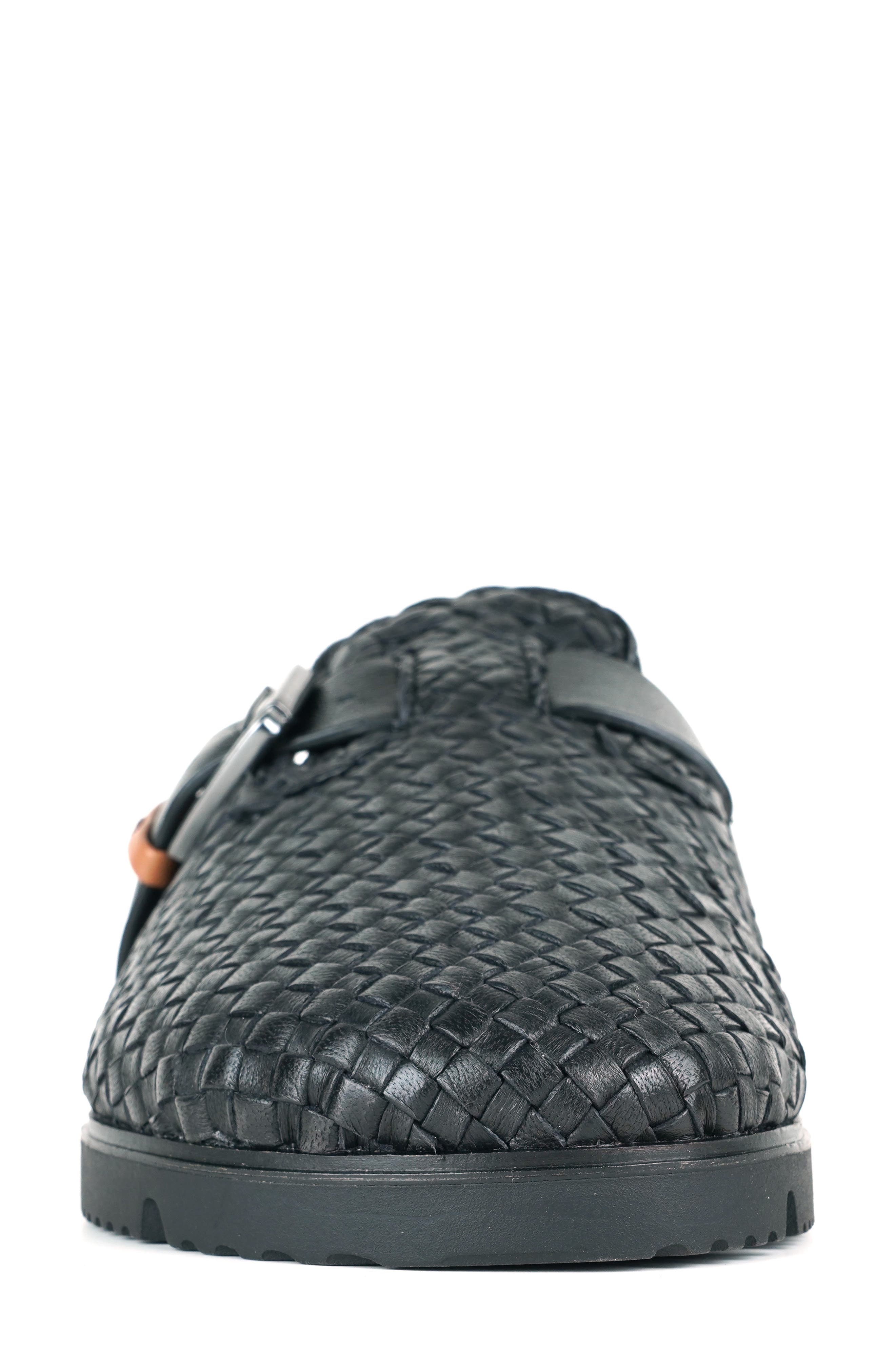 Gentle Souls Brantley Mule, Alternate, color, Black Woven Leather