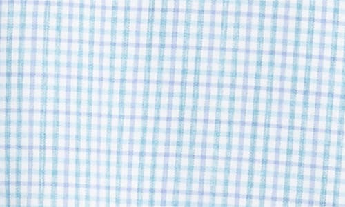 Johnnie-o Koby Gingham Performance Button-down Shirt In Blue