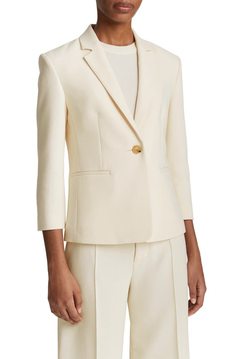 Vince Shrunken Blazer, Alternate, color, Off White