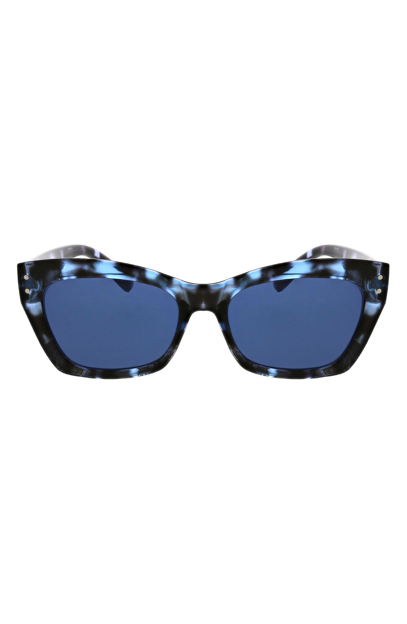 37mm Chunky Catty Square Sunglasses