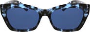 BCBGeneration 37mm Chunky Catty Square Sunglasses