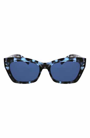 BCBGeneration 37mm Chunky Catty Square Sunglasses