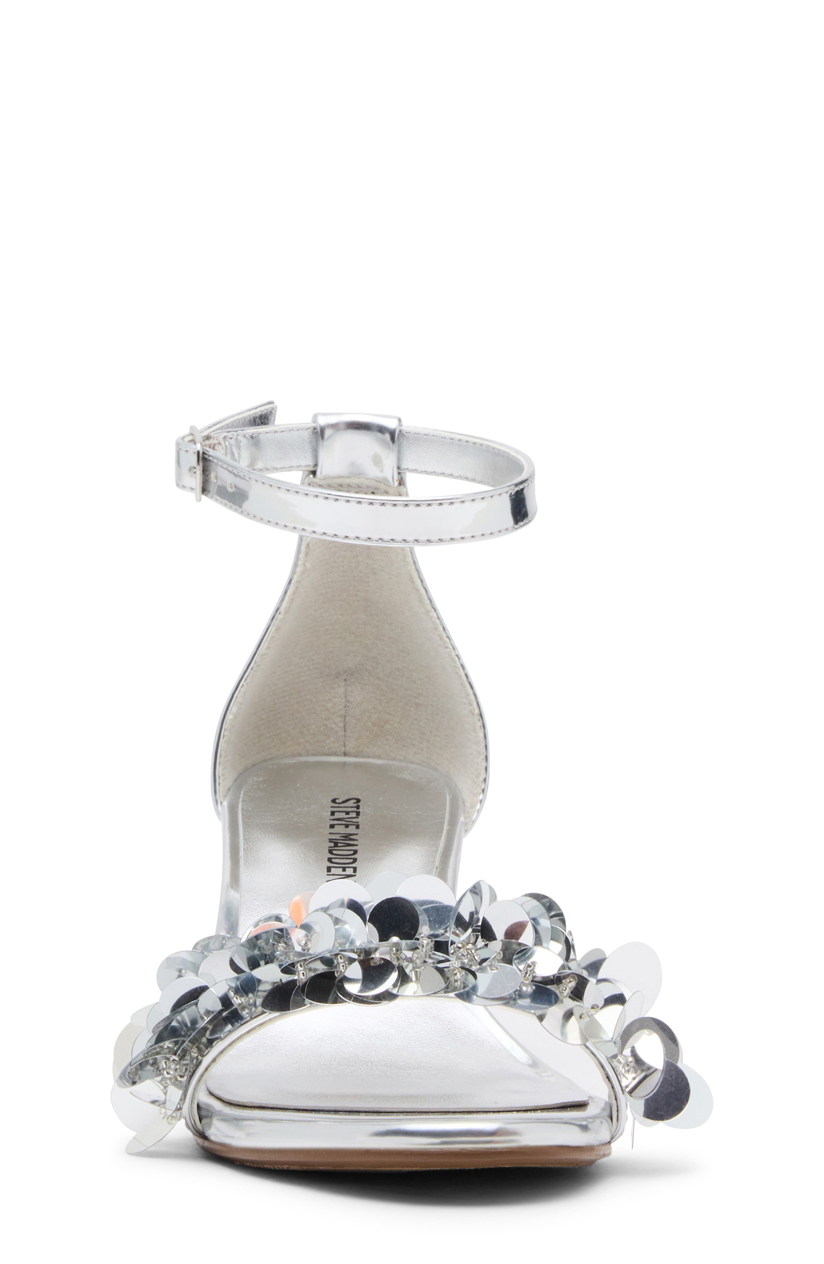 Kids' JCarrson Sequin Sandal, Alternate, color, SILVER