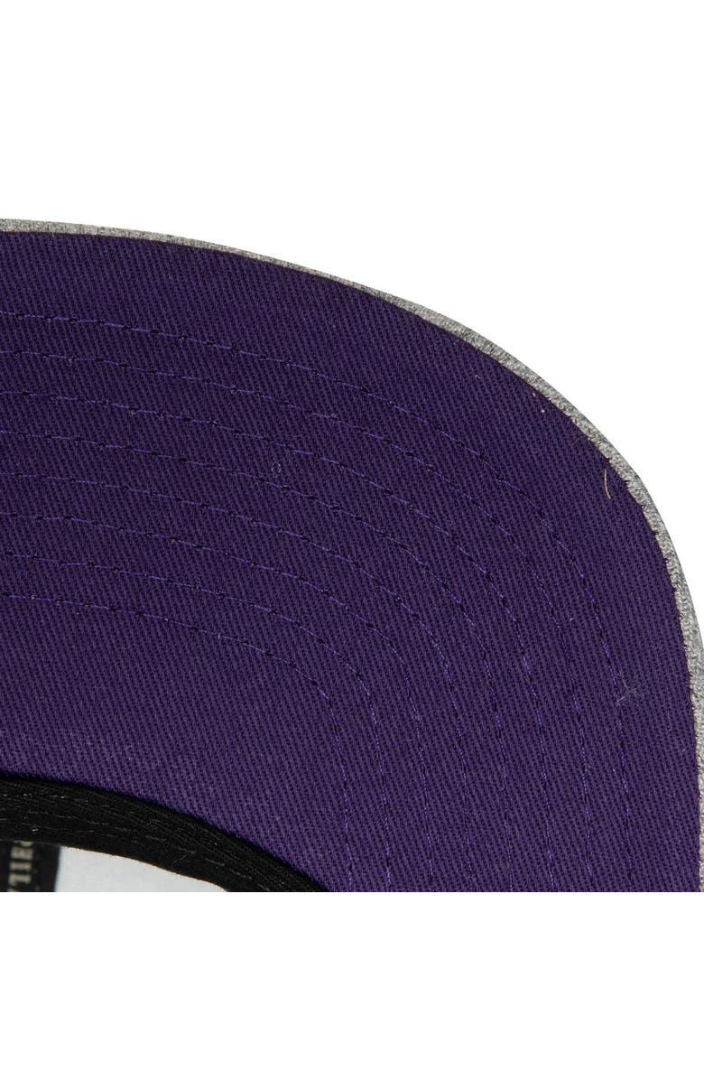 Mitchell & Ness Men's Mitchell & Ness Heather Gray Sacramento Kings Hardwood Classics 2.0 Snapback Hat, Alternate, color, 