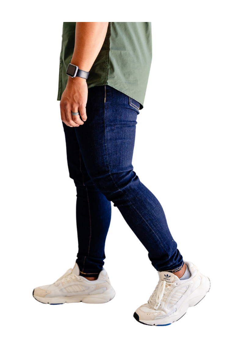 Skinny Indigo Jeans, Alternate, color, Indigo