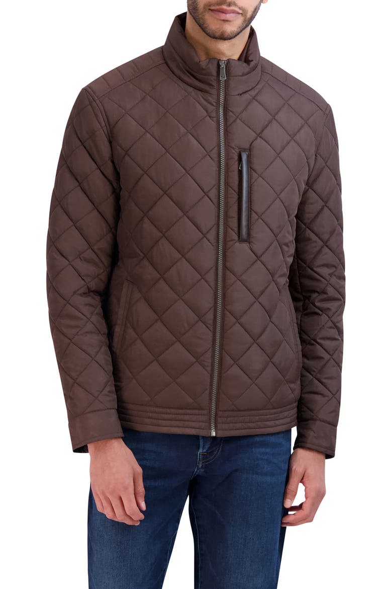 Signature Quilted Jacket, Main, color, WREN
