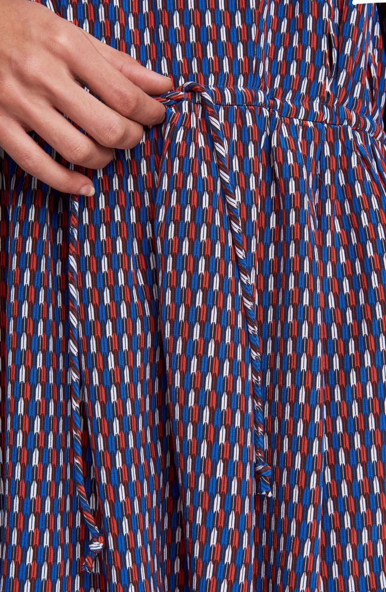 rag & bone Carly Long Sleeve Silk Shirt Dress, Alternate, color,