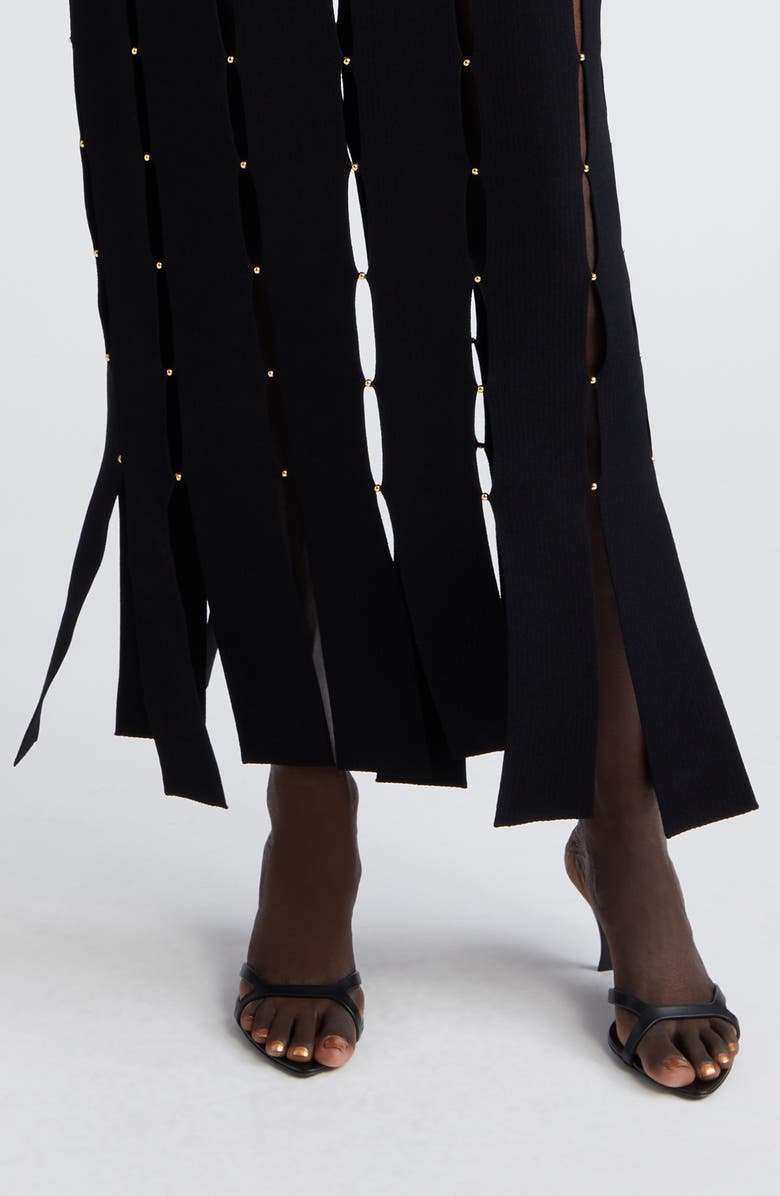 St. John Evening Car Wash Sleeveless Jersey Sweater Dress, Alternate, color, 