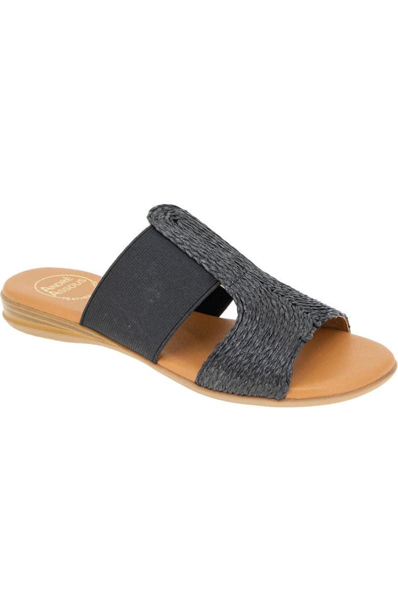 André Assous Norah Slide Sandal, Main, color, Black