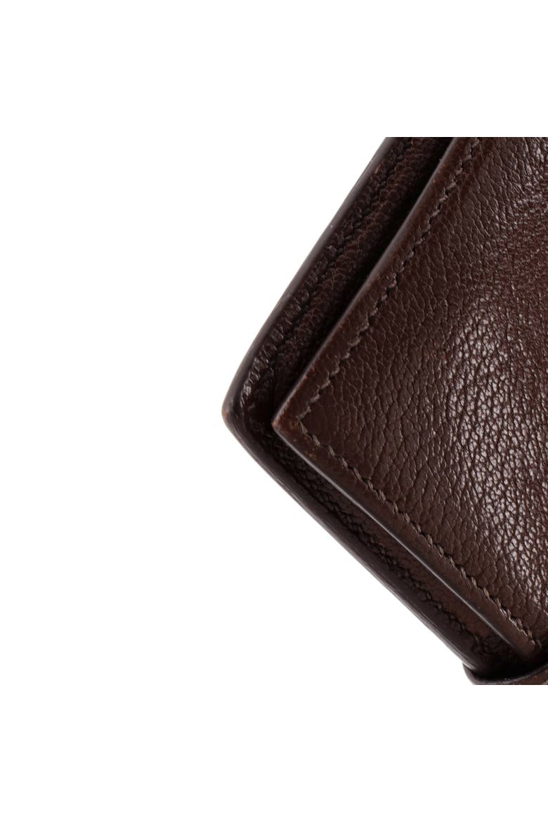 Bearn Wallet Tadelakt Compact, Alternate, color, Marron Fonce