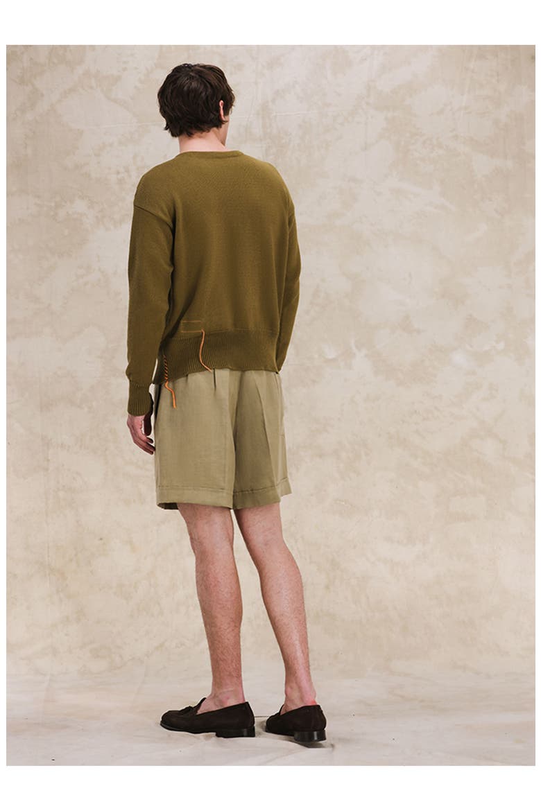 Bedford Linen Bermuda, Alternate, color, OIL