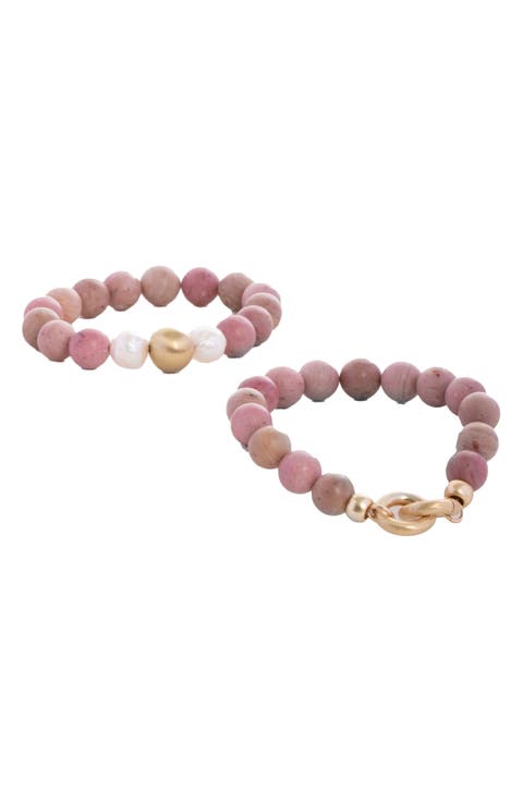 Set of 2 Eternity Stretch Bracelets