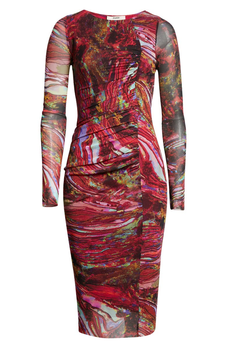 Fuzzi Abito Long Sleeve Dress, Alternate, color,