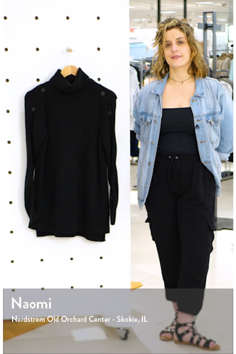 Button Sleeve Turtleneck Sweater video