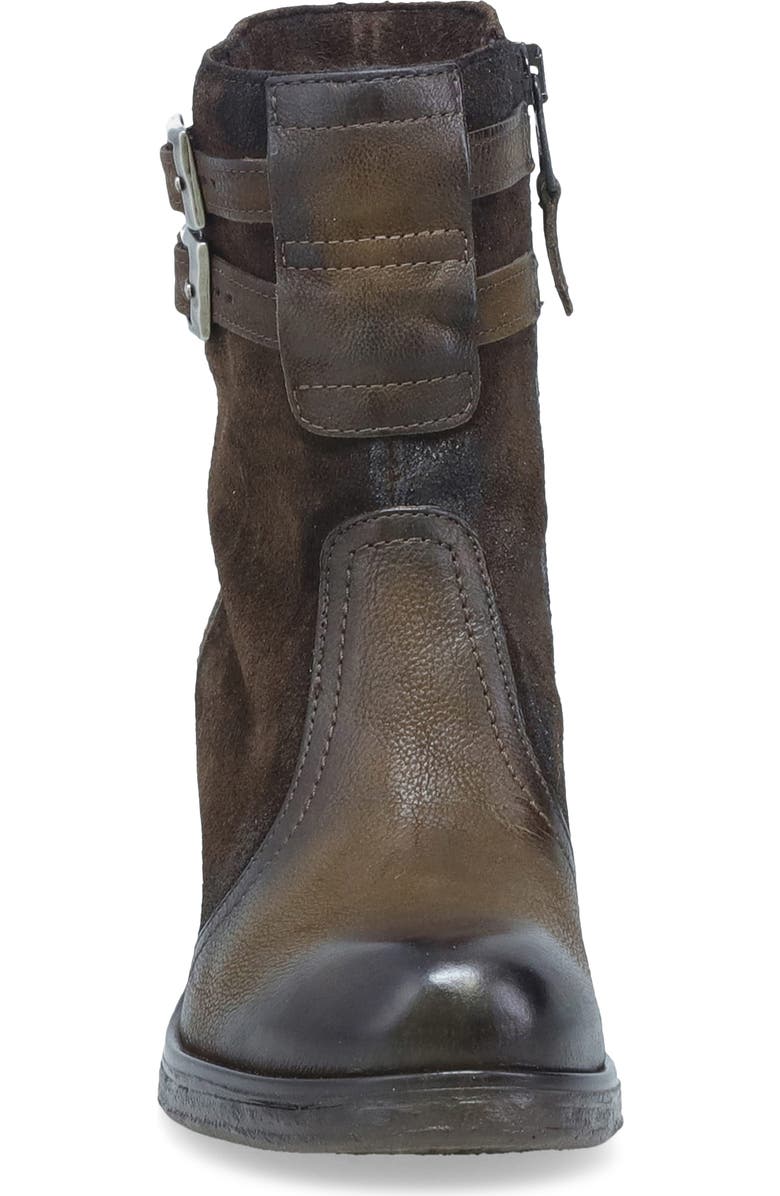 Miz Mooz Stellar Dual Buckle Bootie, Alternate, color, Brown