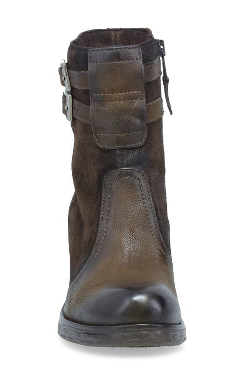 Miz Mooz Stellar Dual Buckle Bootie In Brown