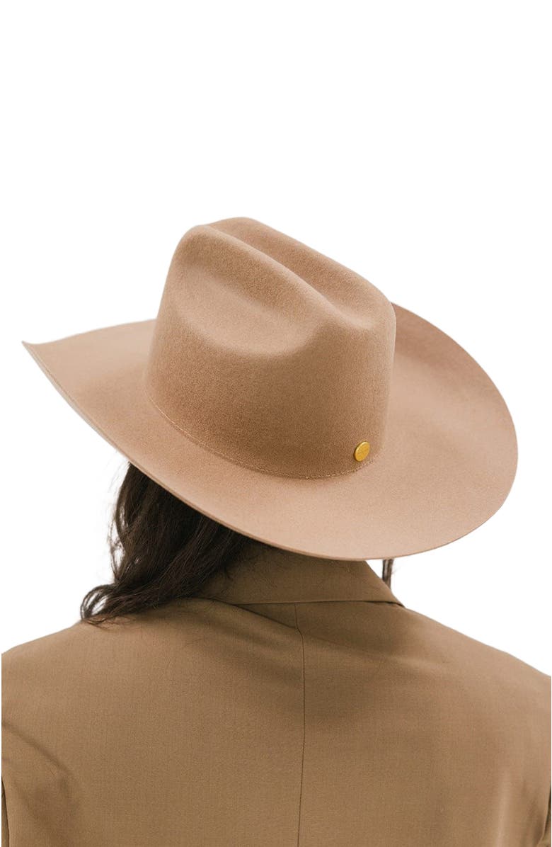 Gigi Pip Stylish Teddy Cattleman Hat, Alternate, color, Brown