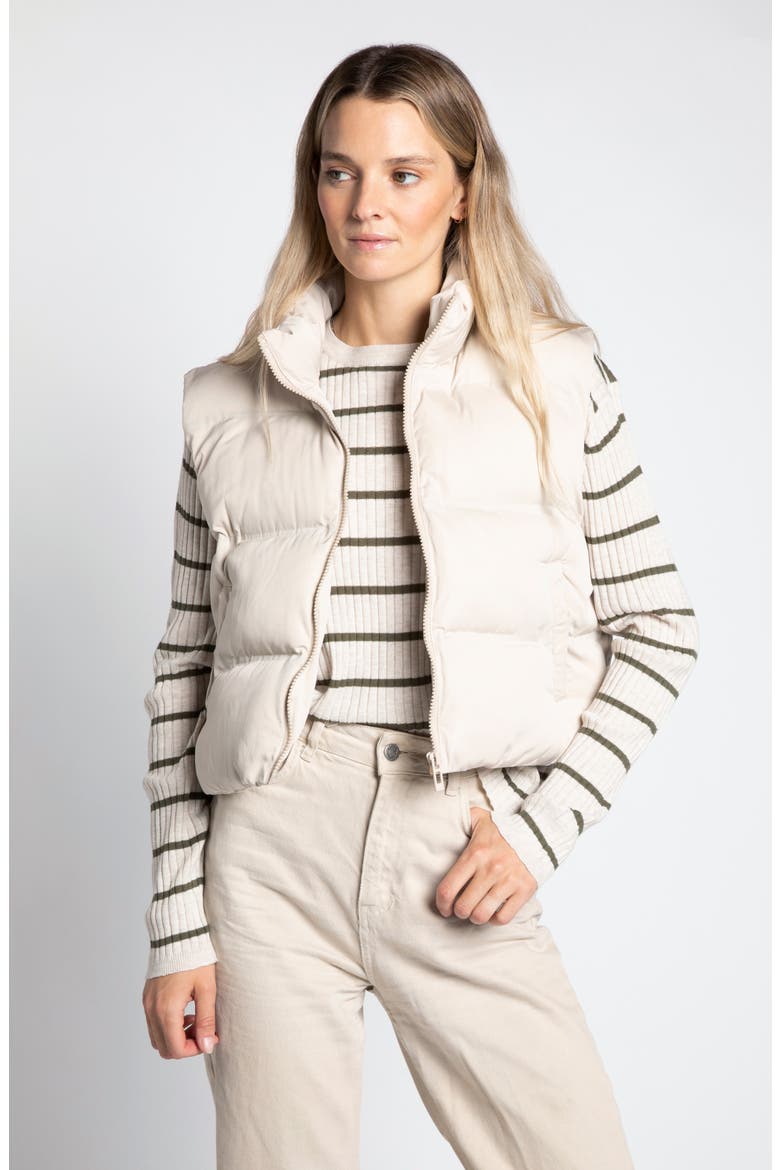 Issey Puffer Vest, Alternate, color, CREAM