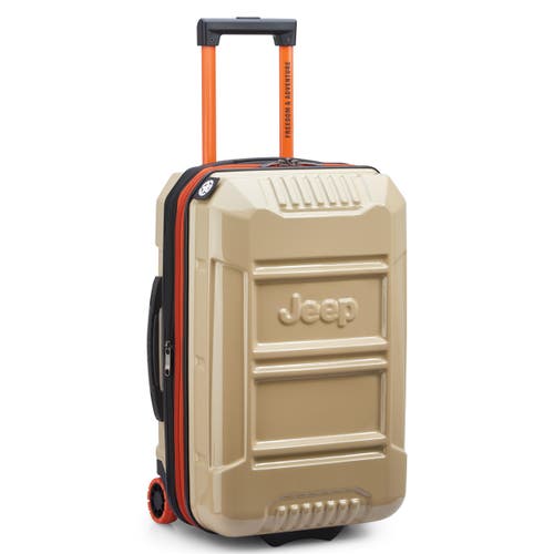 Jeep Jh003b 21" Carry On Hardside Expandable Luggage With Two Wheels In Sand