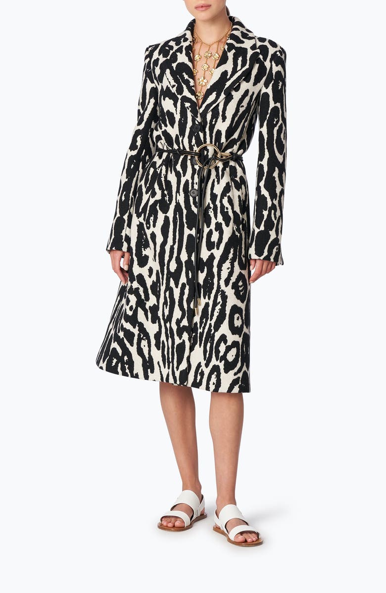 Carolina Herrera Wool Trench Coat, Alternate, color,