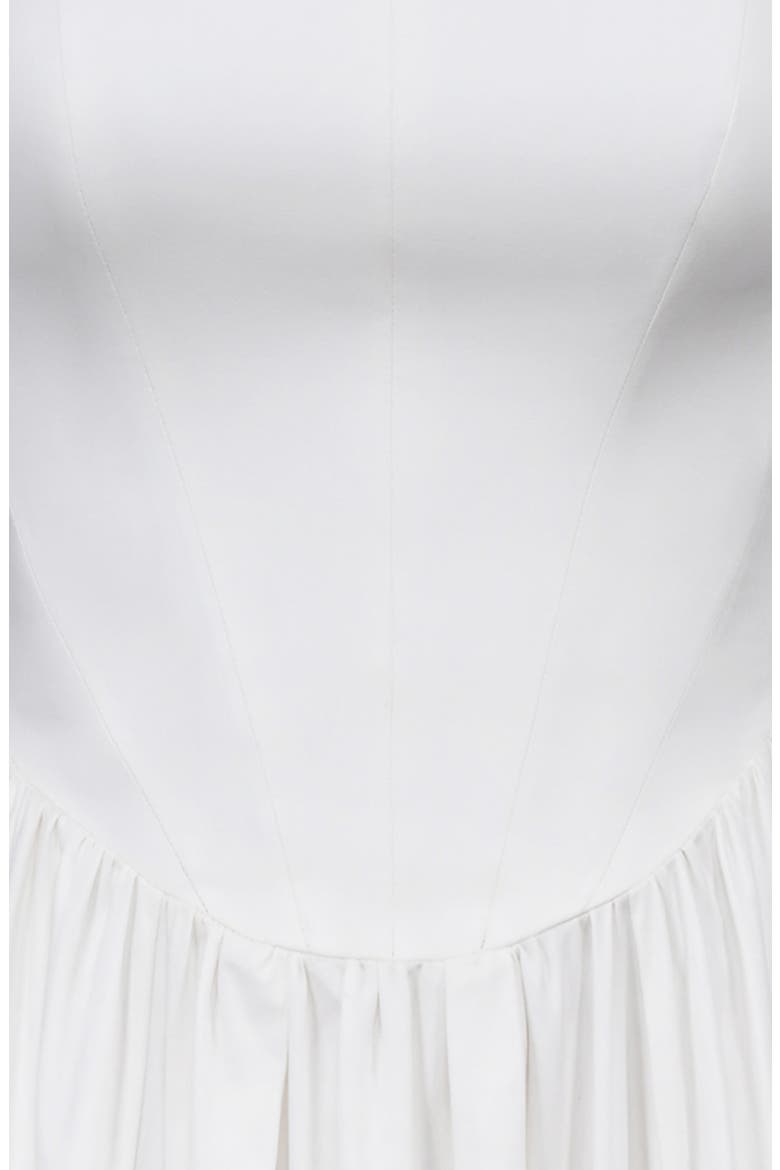 Emmy Stretch Pima Cotton Midi Sundress, Alternate, color, WHITE