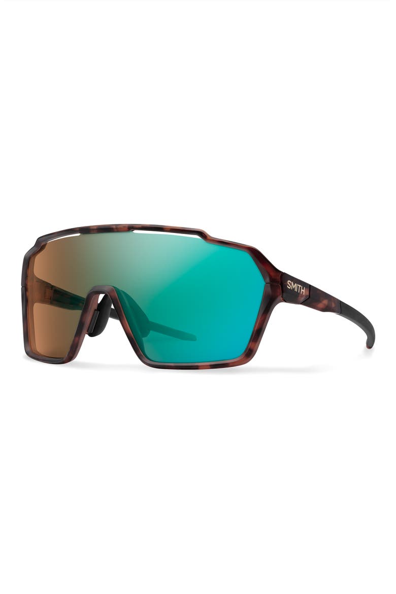 Shift XL MAG™ 142mm Shield Sunglasses, Alternate, color, TORTOISE / BROWN OPAL MIRROR