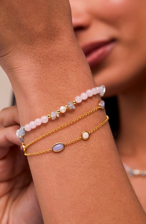 Estella Bartlett Beaded Bracelet In Gold