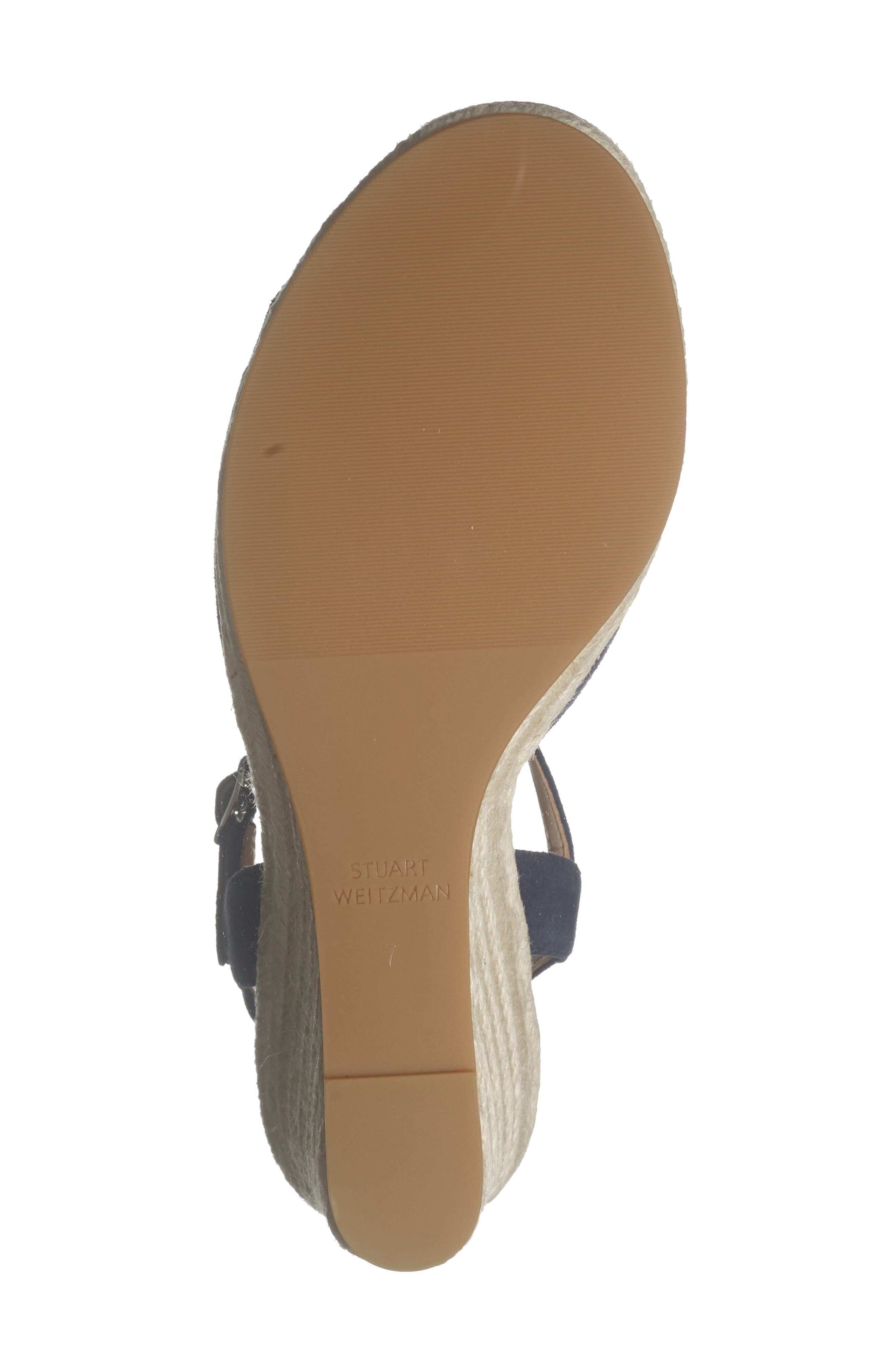 Stuart Weitzman Tia Wedge Sandal, Alternate, color, Nice Blue
