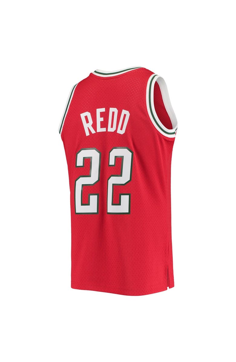 Mitchell & Ness Men's Mitchell & Ness Michael Redd Red Milwaukee Bucks 2008-09 Hardwood Classics Swingman Jersey, Alternate, color, 
